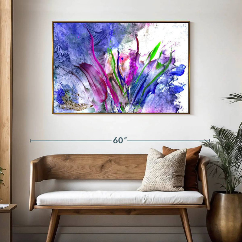 Syd Flower, 46" X 31", Floating Frame Gold