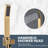 2-Spray 10 In. Wall Mounted Shower System Square Rain Shower Head And Handheld Shower With 1.8 GPM Rough-In Valve Included-103564823