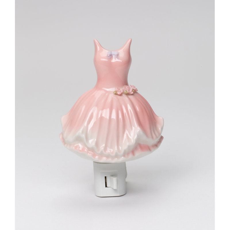 Veilleuse rose avec ballerine