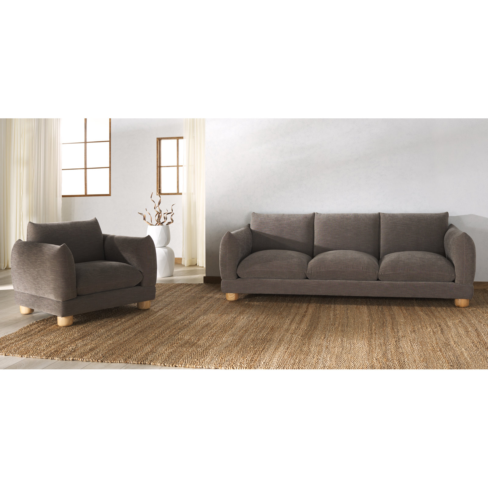 Damara 2 - Piece Living Room Set, Gray