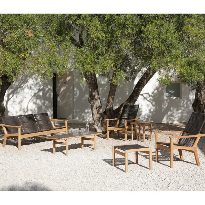 Monterey Outdoor Coffee Table, Black