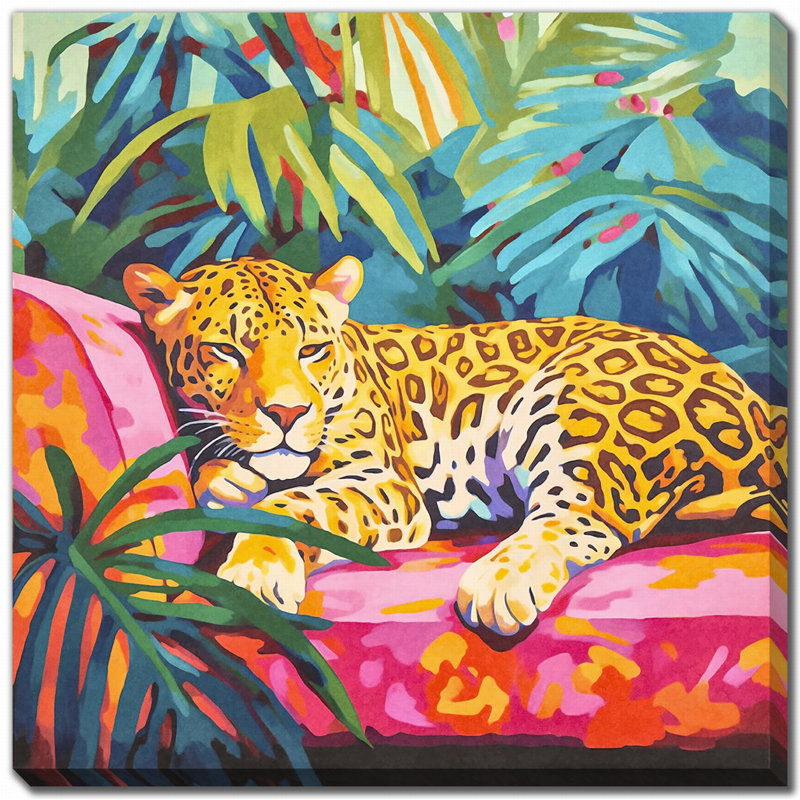 «Chilling Cheetah II», art mural sur toile