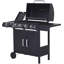 Sol 27 Outdoor 5 - Burner Countertop Liquid Propane 9895 BTU Gas Grill with Side Burner