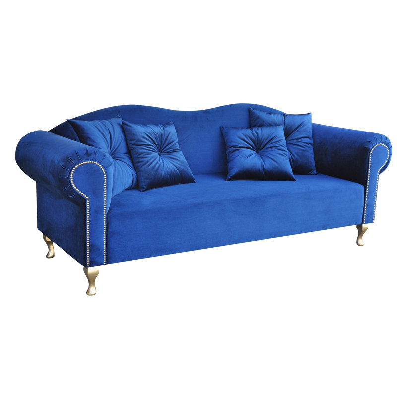 Glamour Sofa, Velour / Blue