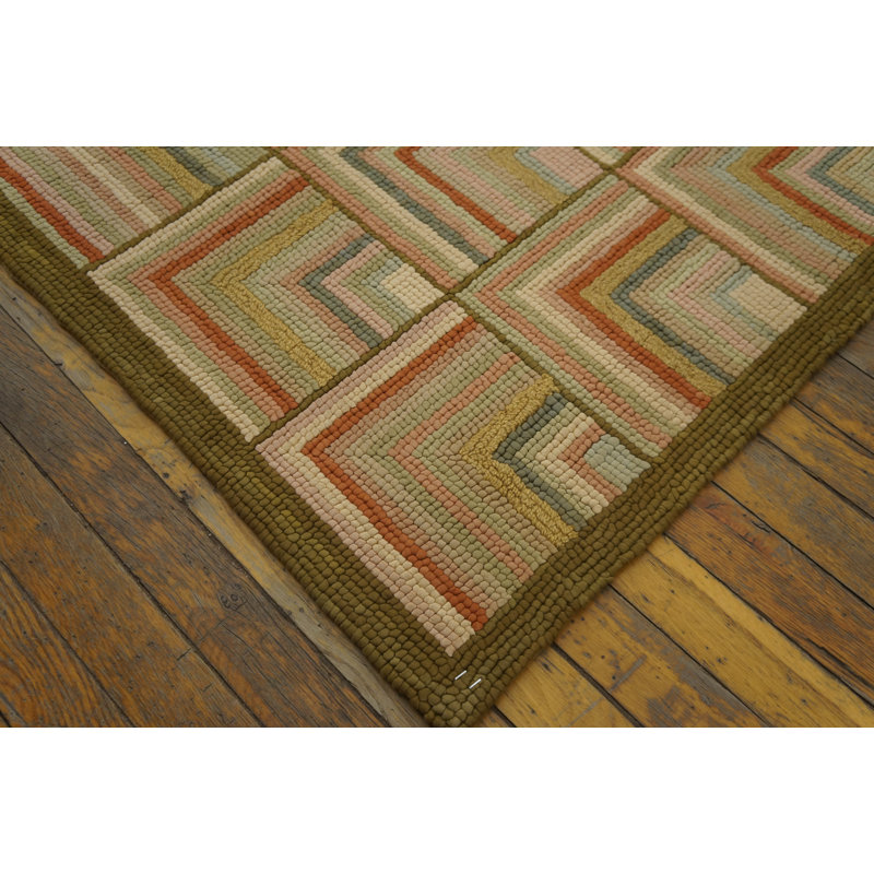 Flatweave Wool Geometric Area Rug