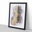 Aged Electric Guitar in Abstract - Picture Frame Graphic Art Print on MDF-55683118-55683117