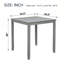 Table de salle à manger en bois
SEULEMENT LA TABLE