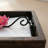 Wooden Napkin Holder with Lotus Flower Weighted Arm, Rustic Wood Napkin Holder 
