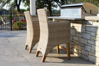 Birch Lane™ Nicole Patio Dining Armchair with Cushion | Birch Lane