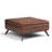 Owen 36"W Upholstered Square Coffee Table Storage Ottoman with Lift Top and Solid Wood Legs-91266672