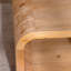 Table basse courbée moderne avec cadre ouvert et rangement ouvert-130040069