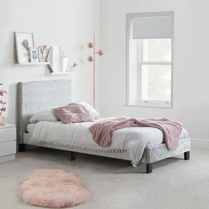 Regency Upholstered Bed Frame, Single (3'), Grey