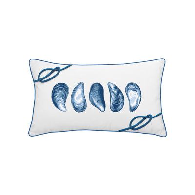 Blue Mussels Indoor/Outdoor Lumbar Pillow