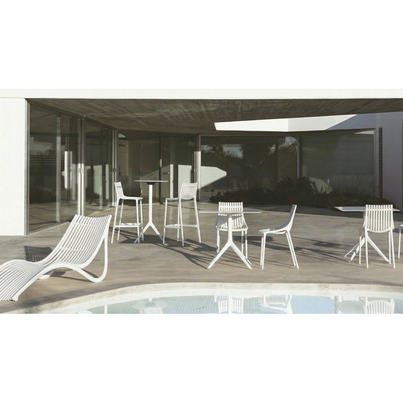 Ibiza 30” Patio Bar Stool, Black
