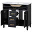 Meuble-lavabo 36 po avec lavabo et meuble-lavabo autoportant 36 po avec lavabo en céramique-121708985