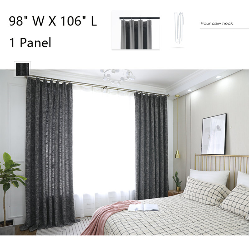 Rideau de rideau pour salon 1 rideau, L 98 po x L 106 po