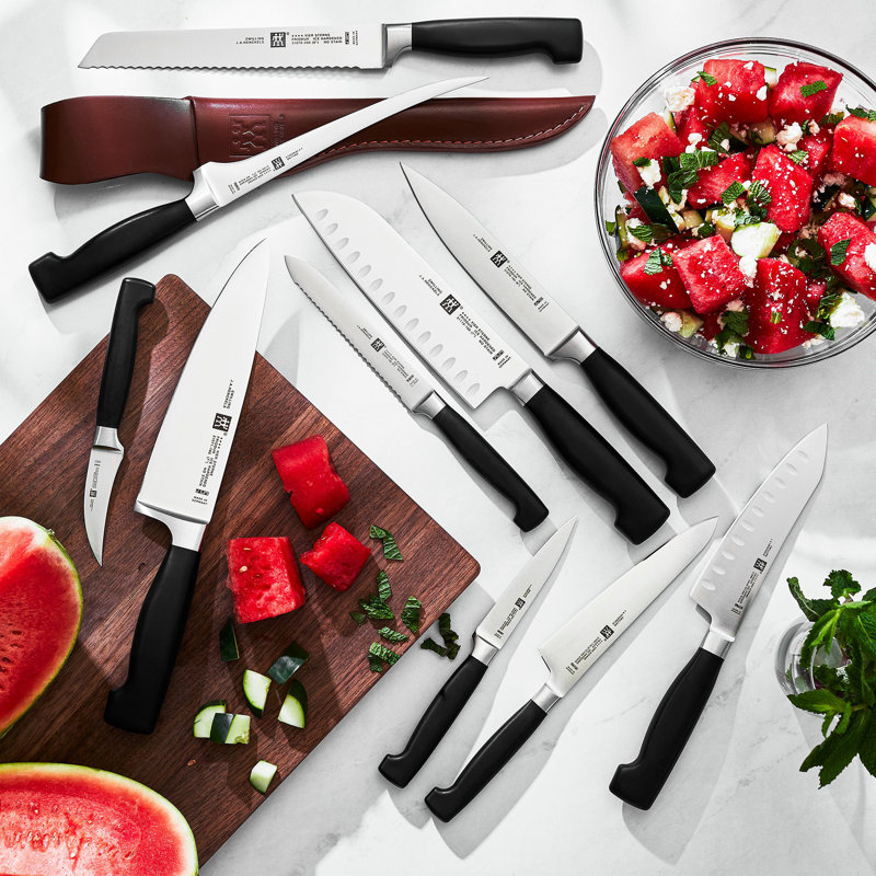Four Star Hollow Edge Santoku Knife, 7"