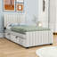 Lit tapissier simple en velours avec lit gigogne et tête de lit Eccleshall-106942831-106942833