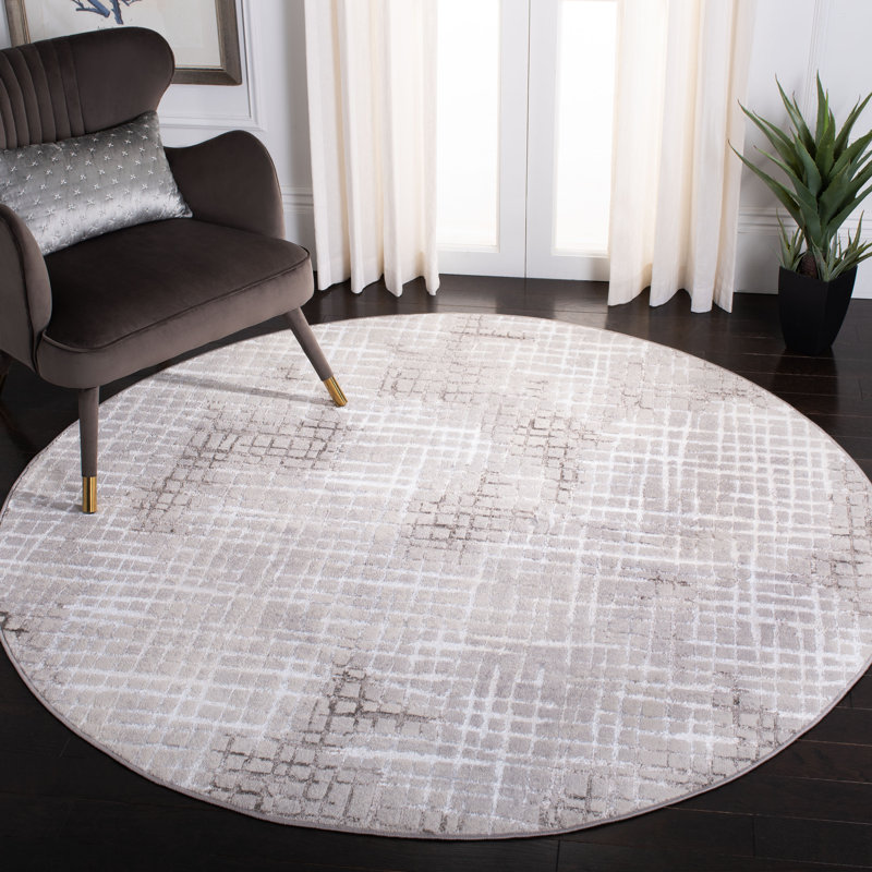 Tapis abstrait Kopp Performance, Rond 6 pi 7 po