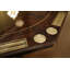 Large Dark Transitional Expandable Dining & Gaming Table With Perimeter Leaves and Leaf Storage Cabinets