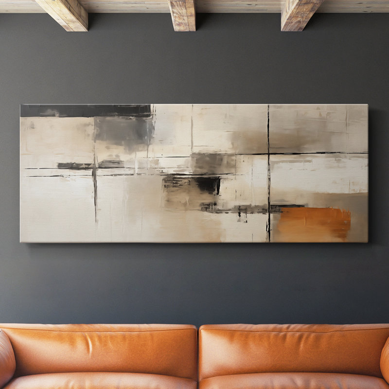 Abstract Series 3 #XCV-Wide Gallery Wrapped Canvas, 12" H x 30" W