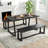 Zakoria Metal Base Dining Table-1064094016