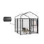 Ensemble de chenil en acier H 52 po x 4 pi x 4 pi