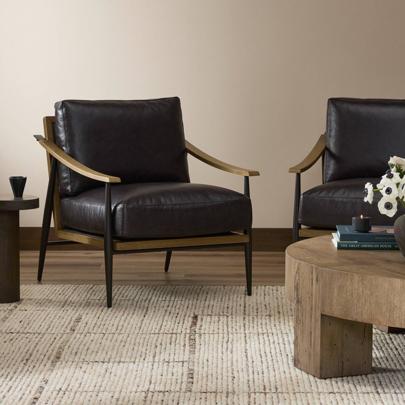 Kempsey Chair, Sonoma Black Genuine Leather