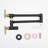 Flexible Brass And Gold Pot Filler With Industrial Style For Kitchen Convenience