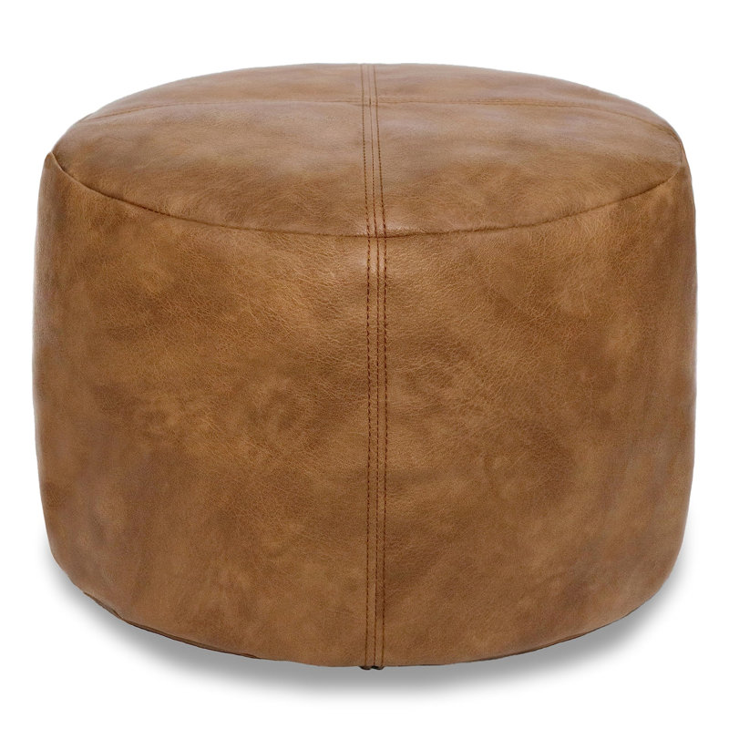 Unstuffed Pouf Cover Only, Mocha