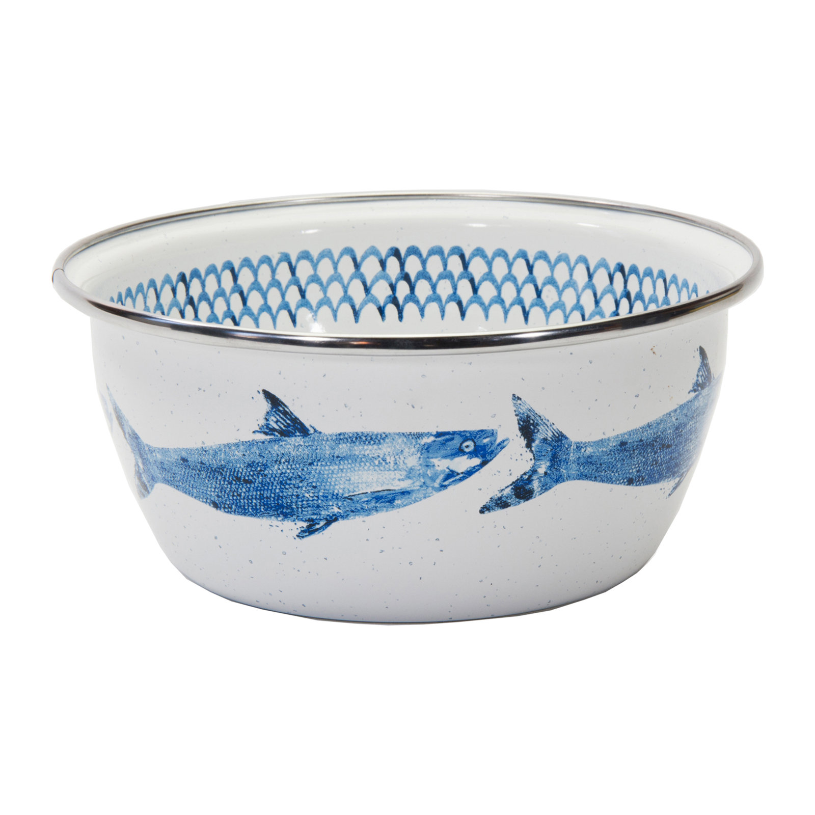 Golden Rabbit Pescado Enamel Bowls