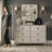 Aleana 46.2" W Solid Wood Tapered Legs 6-Drawer Double Dresser-1199378573