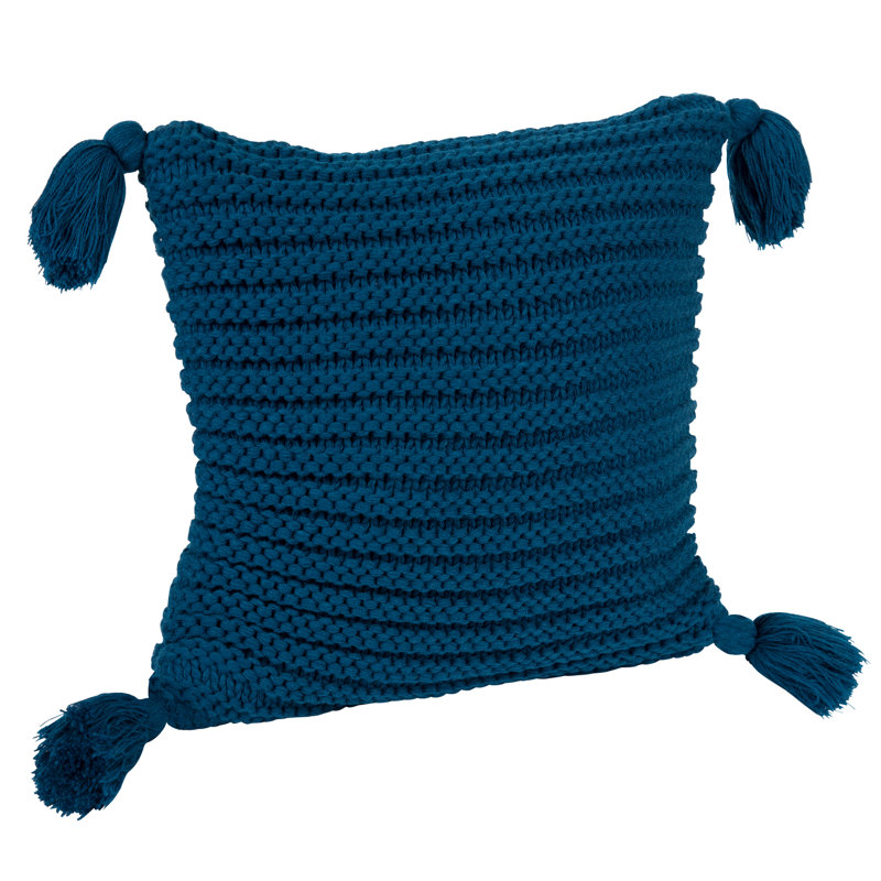 Housse de coussin Tassey, Noir sarcelle