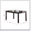 Ensemble de salle à manger moderne 6 pièces avec table, 4 chaises et banc au fini espresso pour une salle à manger élégante et confortable-825719517-825719516