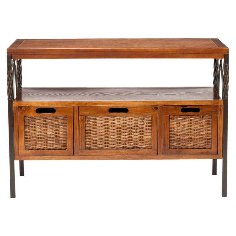 Hobgood 36'' Console Table, Dark Walnut