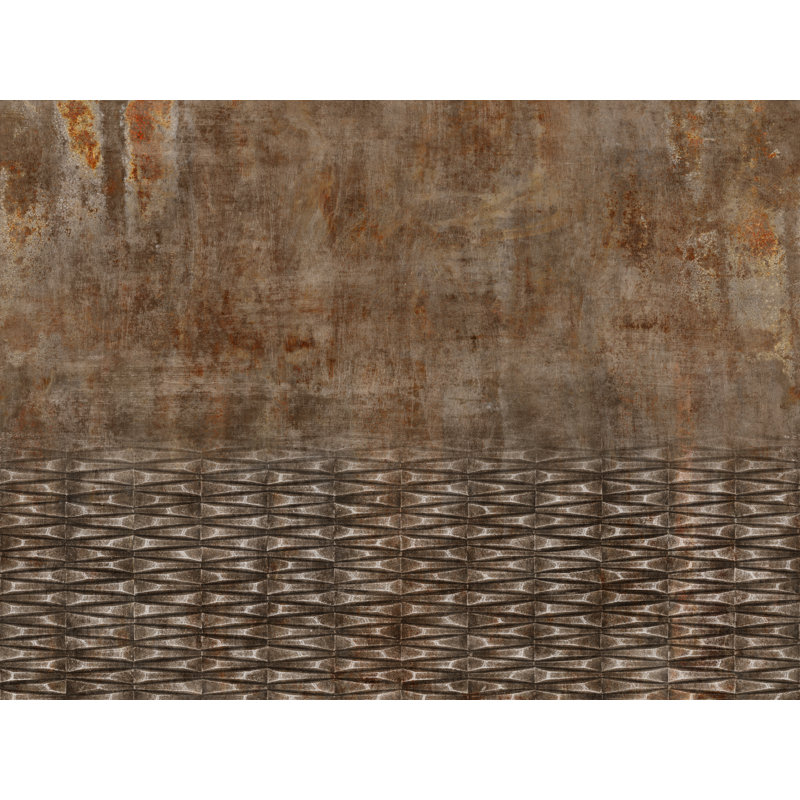 Taunya 3m x 4m Matte Paste the Wall Mural, Rusty Brown