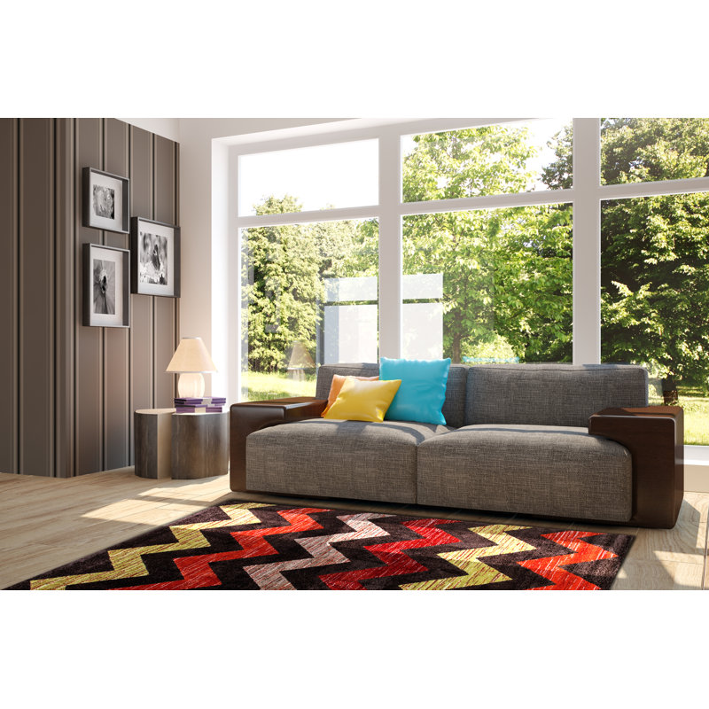 Shonnard Chevron Indoor Rug, Rectangle 2' x 3'11"