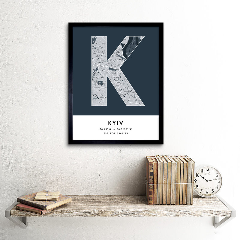 Los Angeles California United States City Map by Wee Blue Coo - Single Picture Frame Typography