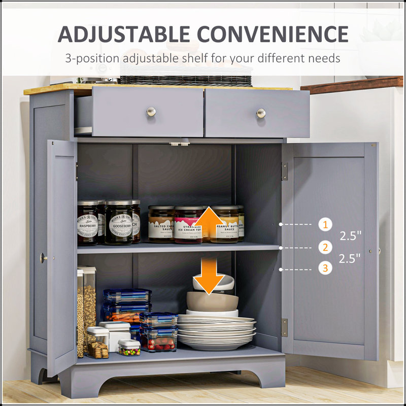 Buffet buffet, armoire de cuisine à double porte, rangement pour bar à café