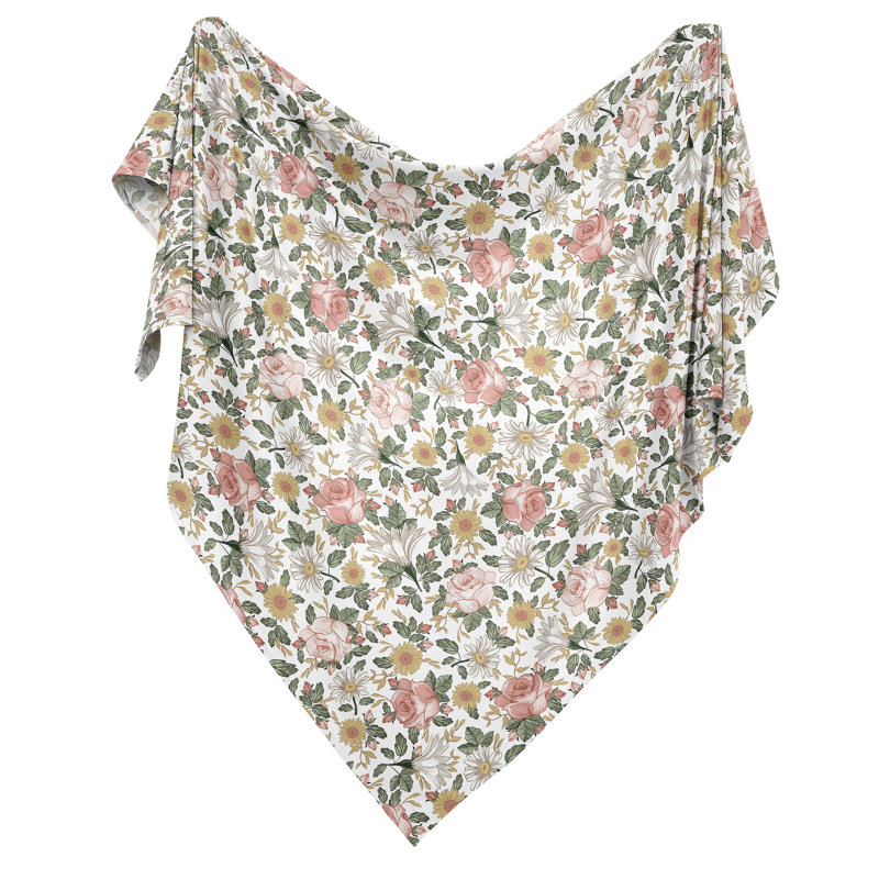 Vintage emmailloté floral