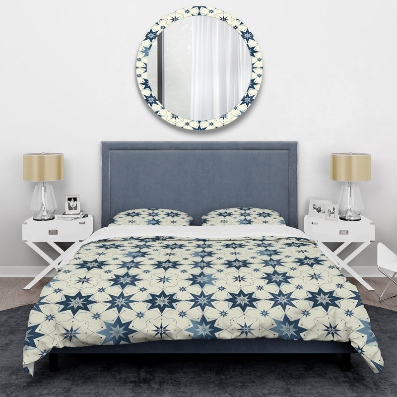 Ensemble de housse de couette Modern, Housse de couette simple et deux taies décorative