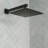 Kubik 12 in. Square Shower System with Tub Spout (Valve Included)-126375069