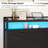 Azena 44.1"H Headboard with Charging Station and LED Light Strip-355386708