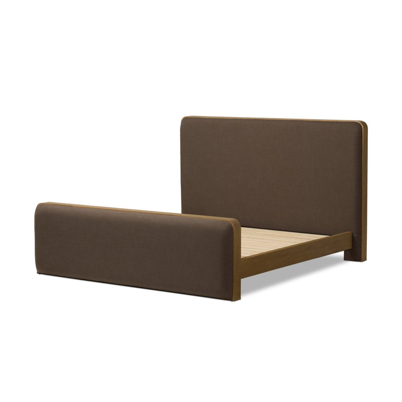 Pierce Upholstered Bed, Savoy Coffee/Dark Brown, King