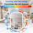 Compact Skincare Fridge With LED Mirror For Desk Organization And Beauty Routine Enhancement, Offering Convenient Cold And Warm Storage For Makeup, Skincare, And Small Food Items.-113722114