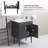 29.9'' Single Bathroom Vanity with Ceramic Top-92615139
