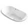 Underscore Oval71-1/2-In X 41-1/2-In Drop-In Bath With Bask Heated Surface