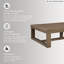 Table basse à tréteaux Esmont-49036063