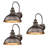 Outdoor Farmhouse Barn Lights, Rustic Outdoor Wall Sconce, Exterior Wall Lights, Front Door Mounted Lighting Fixture,Vintage Outside Lighting For Porch, Patio, Garage (Oil Rubbed Bronze, 3 Pack)-672824091
