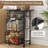 Rolling Kitchen Microwave Cart With Spacious Drawers For Small Kitchen Organization (Effortless Style & Smart Storage)